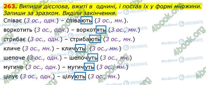 ГДЗ Українська мова 4 клас сторінка 263